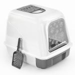 Туалет (Alta) закрытый с выдвижным лотком, серый (50,5*39*41см)