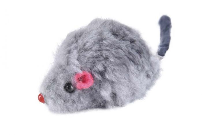 Игрушка (Nunbell) набор  Мышки натуральный мех 3шт 12/5х3х3см для кошек