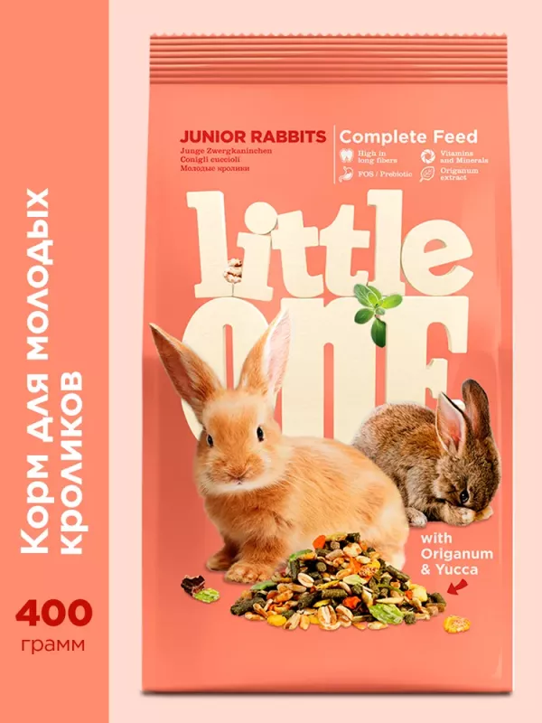 Little One 0,4кг Корм для молодых кроликов