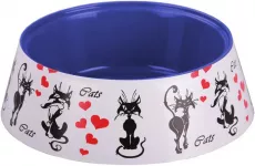 Миска (Zoo Plast) 'Cats' 0,3л, серая (14,5*14,5*4,5см) Миска (Zoo Plast) 'Cats' 0,3л, серая (14,5*14,5*4,5см)