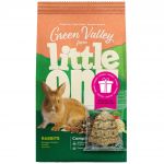 Little One ПРОМО корм Зеленая долина из разнотравья для кроликов, 0,75к г + Колокольчик 0,024кг