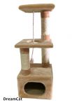 Домик YUGI когтеточка искусственный мех, канат, сизаль 35*35*105см /017/ Домик YUGI когтеточка искусственный мех, канат, сизаль 35*35*105см /017/