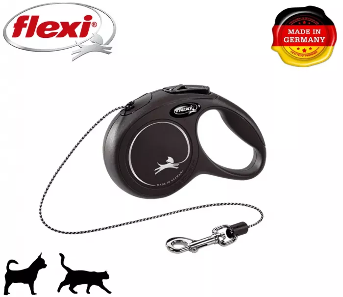 Рулетка (Flexi) NEW CLASSIC CAT XS 3 м 8 кг черный