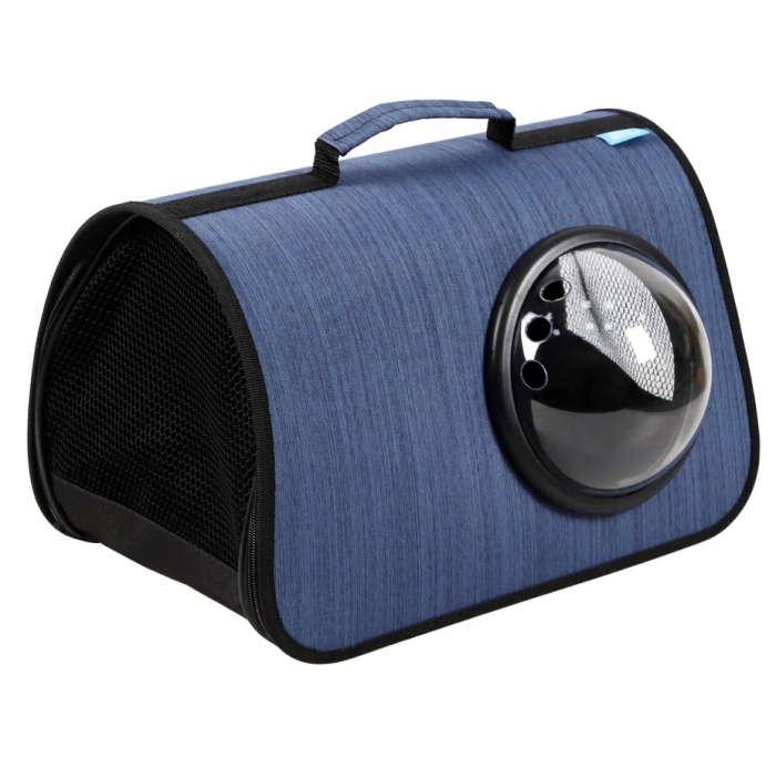 Сумка-переноска (Rich Breed) MYJET иллюминатор/сетка размер L 46*27*28 фиолетовый