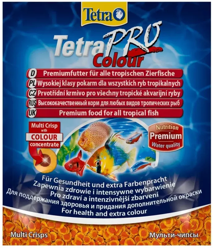 Tetra Pro Colour Multi Crisps 0,012кг корм чипсы для усиления окрас