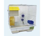 Клетка №1 двухэтажная укомплектованная 30*23*31см, для хомяка