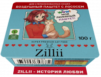 ZILLII 0,1кг воздушный паштет лосось консервы (ламистер) для стерилизованных кошек (357685)