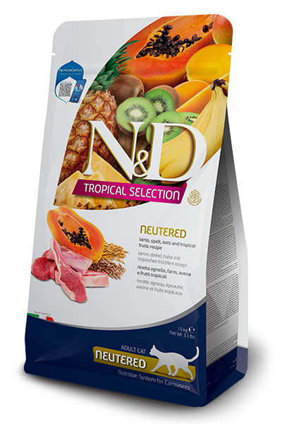 Farmina (Фармина) N&D Tropical Selection Cat 10кг ягненок для стерилизованных и кастрированных кошек (042149)