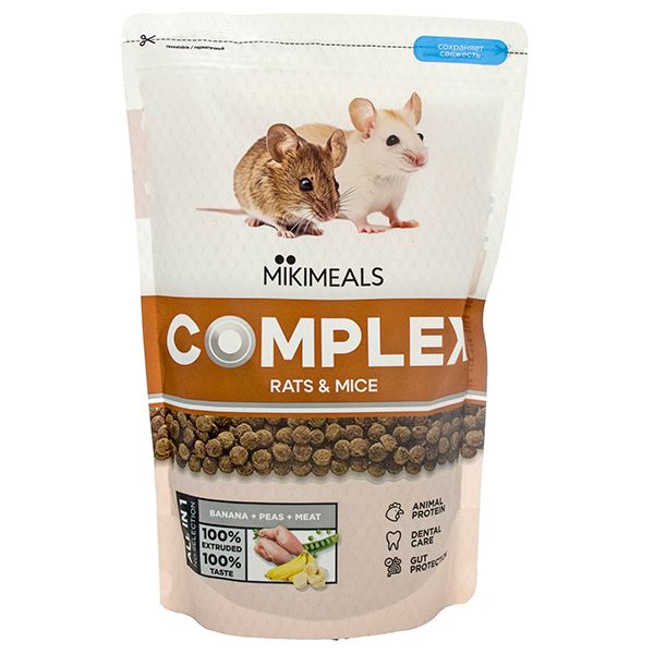 Mikimeals Complex 0,5кг корм для крыс и мышей (520448)