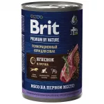 Brit Premium by Nature 0,41кг ягненок гречка консервы для взрослых собак всех пород с чувствительным пищеварением (51113)