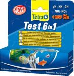 Тест (Tetra) 6 в 1 Stips GH/kH/NO2/NO3/pH/CL - полоски для пресной воды, 25 штук