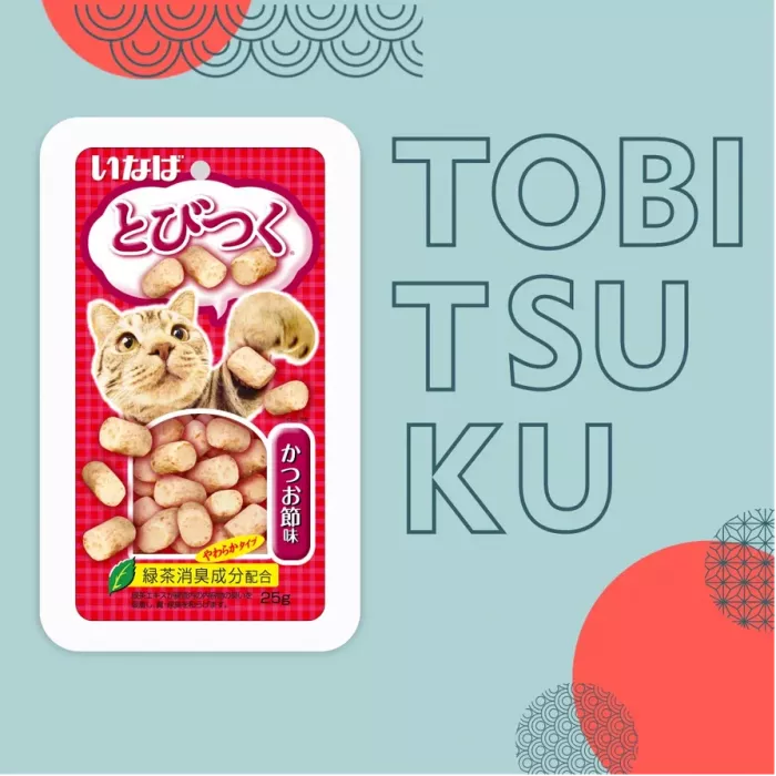 Inaba Tobitsuku 0,025кг со вкусом кацуобуси лакомство для кошек