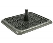 Туалет ZooOne 62-1573 (49*40*3) со столбиком для собак, серый