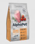 AlphaPet Superpremium Monoprotein (АльфаПет) 12кг из индейки сухой для взрослых собак средних и крупных пород (659924) NEW