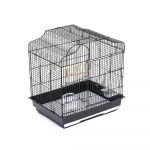Клетка №1 фигурная, укомплектованная 47*36*50,6см, черная для птиц ДКп604=черный