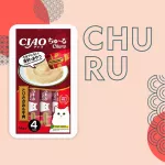 Inaba Ciao Churu 4*0,014кг Курица с говядиной лакомство-пюре для кошек