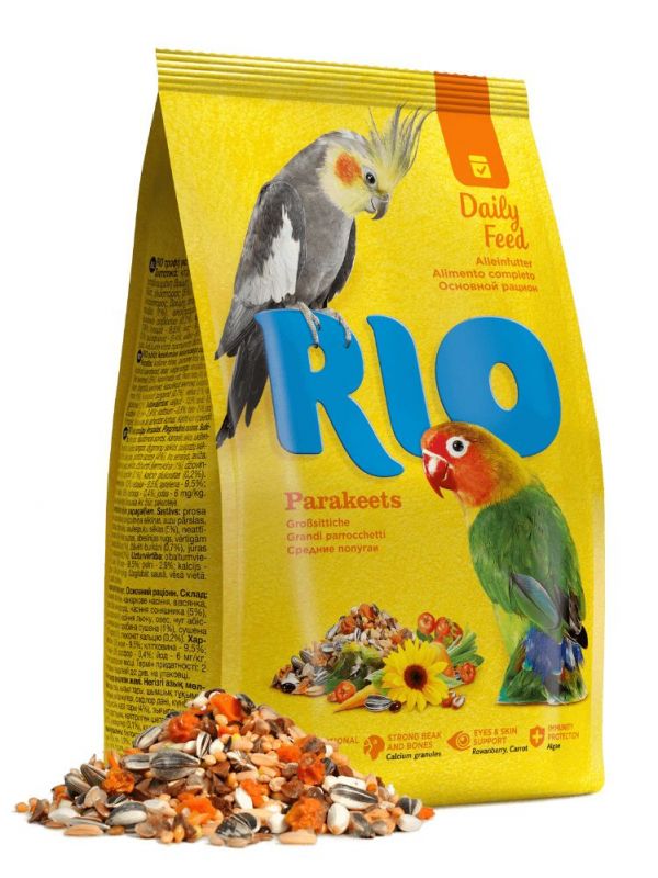 Rio 20кг корм для средних попугаев, основной рацион (786091)