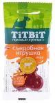 TiTBiT 0,02кг Игрушка съедобная косточка с телятиной Mini для собак