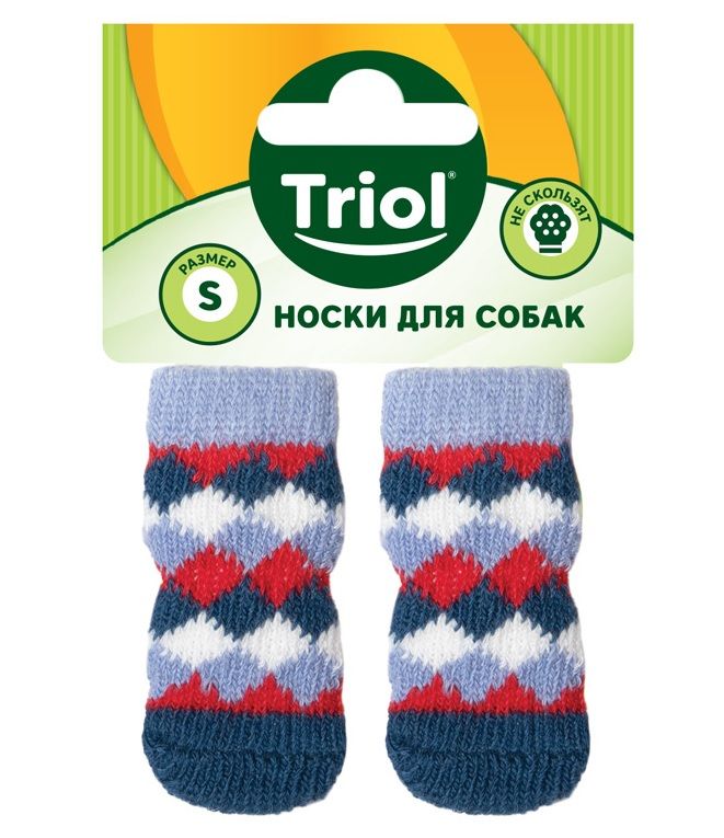 Носки (Triol) для собак Ромбы, размер S