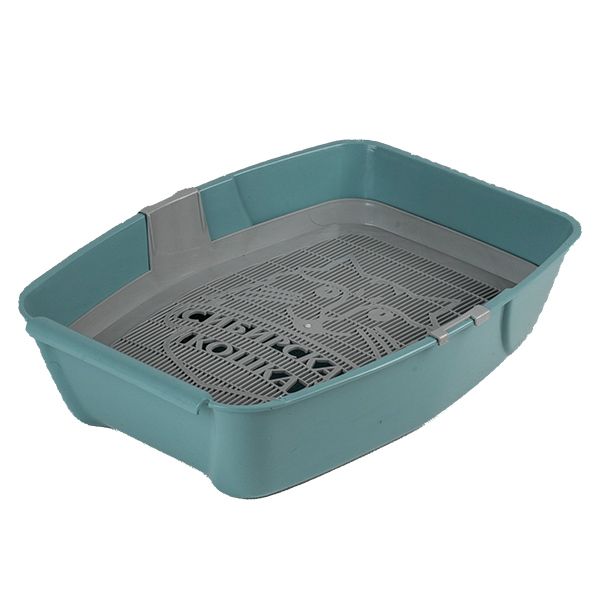 Туалет Сибирская кошка Евро глубокий с сеткой (44х32х11) тиффани