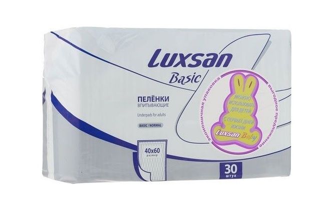 Пеленки (Luxsan) Basic/Normal 40х60 30 шт/уп