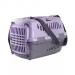 Переноска (Зооэкспресс) Турне с пластиковой дверцей 48*32*32 см для животных фиолетовая Переноска (Зооэкспресс) Турне с пластиковой дверцей 48*32*32 см для животных фиолетовая