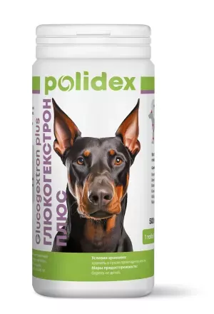 Polidex Glucogextron Plus 500шт витаминно-минеральный комплекс для собак