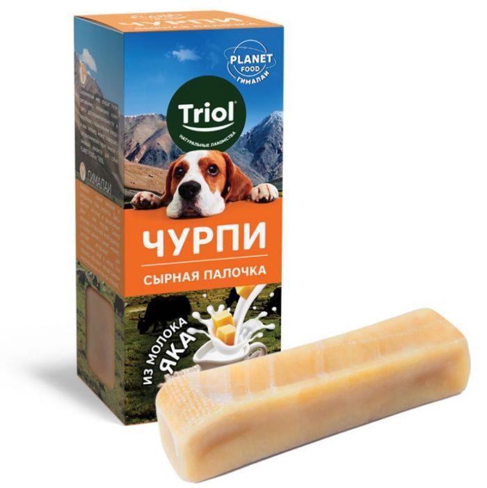 Triol 0,03кг Planet Food Сырная палочка чурпи S сухое лакомство для собак