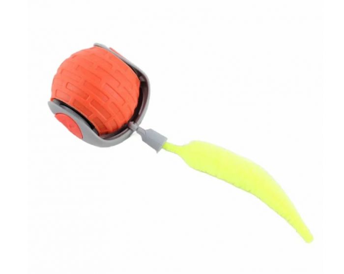 Игрушка Wogy интерактивная Шар d=4.5см LED с червячком l=9см, 2 режима игры, USB-Type-C, микс для коше