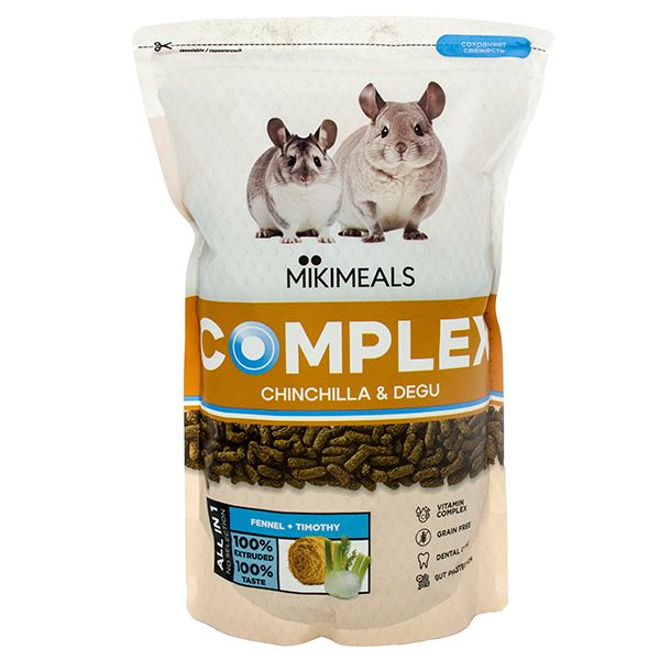 Mikimeals Complex 0,5кг корм для шиншилл и дегу (520547)