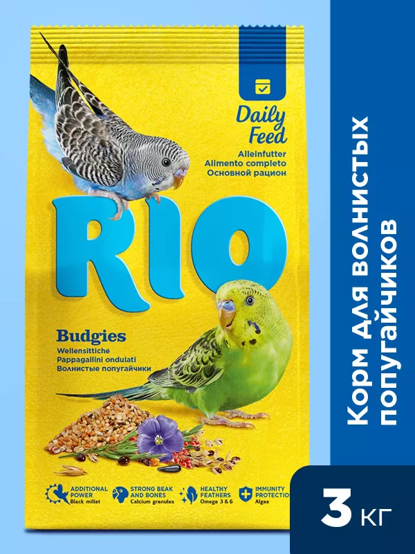 Rio 3кг корм для волнистых попугаев основной рацион (000081)