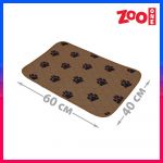 Пеленка (ZooOne) впитывающая многоразовая, коричневая 60*40 см