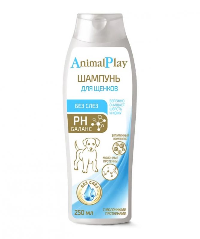 Шампунь (Animal Play) Без слез протеиновый для щенков, 250мл NEW