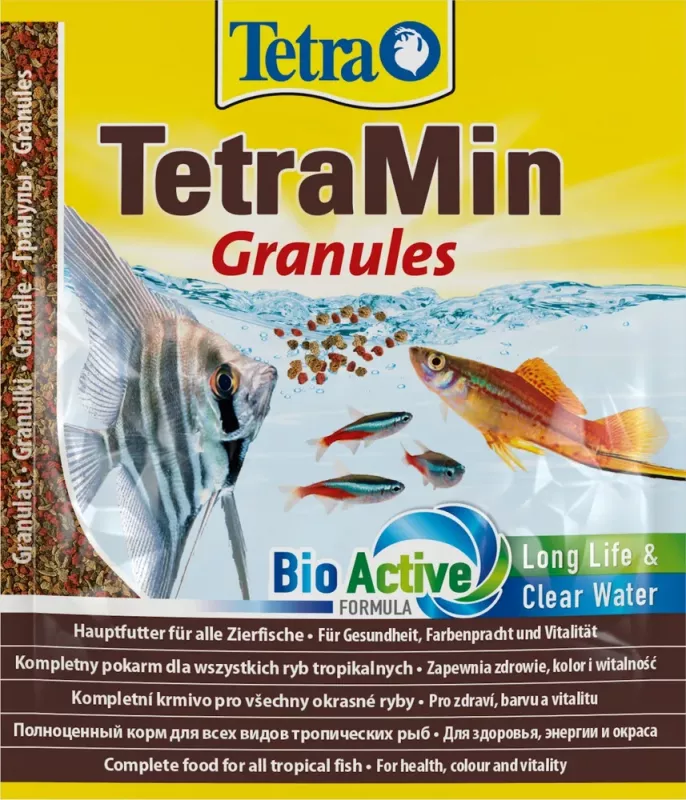 Tetra Min Granules Sachet 0,015кг корм гранулы для рыб (пакет)