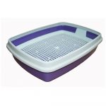 Туалет (Сибирская кошка) Мяус с сеткой высокие ножки и бортиком (40*30*9) Туалет (Сибирская кошка) Мяус с сеткой высокие ножки и бортиком (40*30*9)